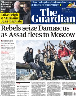 Rebels seize Damascus as Assad flees to Moscow – The Guardian 