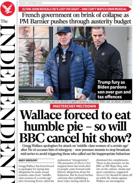 Wallace forced to eat humble pie – so will BBC cancel hit show? – The Independent