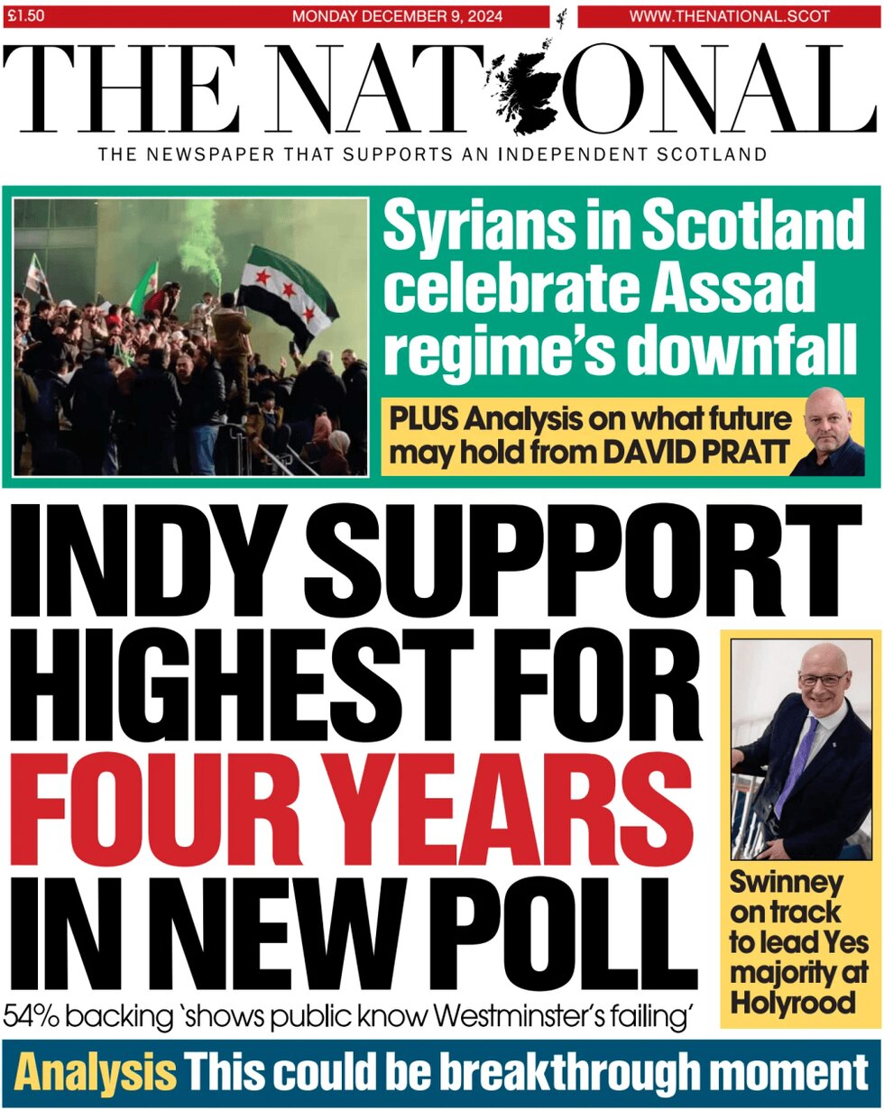 Indy support highest for four years in new poll - The National