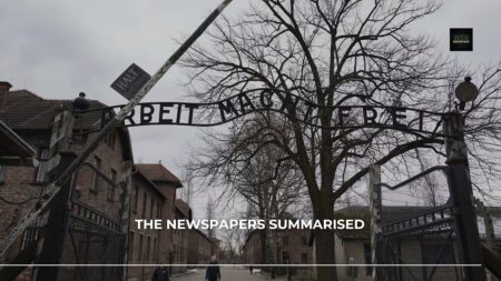 ‘Auschwitz anniversary’ & ‘Silicon Valley in shock as  trillion wiped’ 