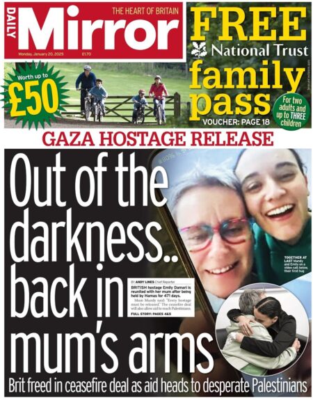 Gaza hostage release: Out of the darkness .. back in mum’s arms