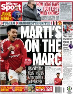 Fulham 0 Manchester United 1 – Marti’s on the marc