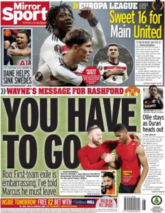 Wayne’s message for Rashford: You have to go