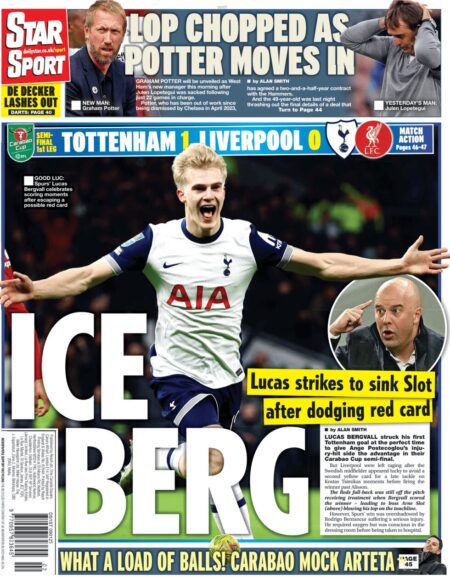 Tottenham 1 Liverpool 0 – ICE BERG