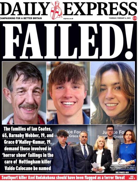 Failed! Families demand those involved in Nottingham killer failings be named