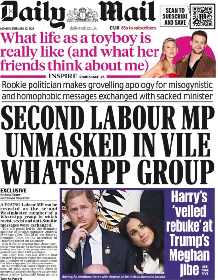 Second Labour MP unmasked in vile Whatsapp group