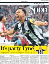 Newcastle 2 Arsenal 0 – It’s party Tyne