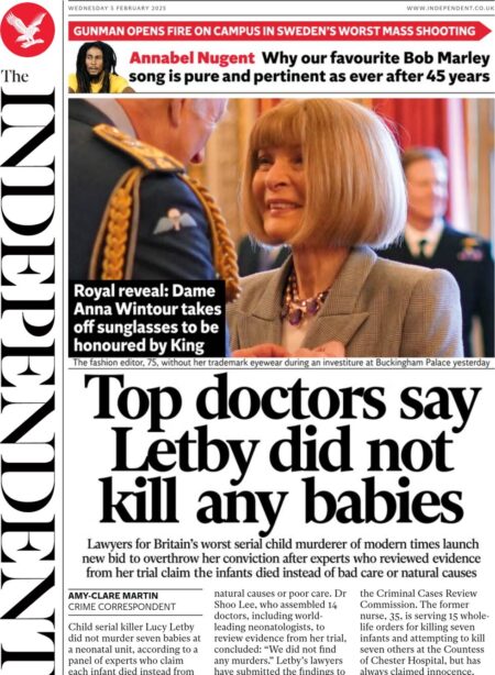 Top doctors say Letby did not kill any babies