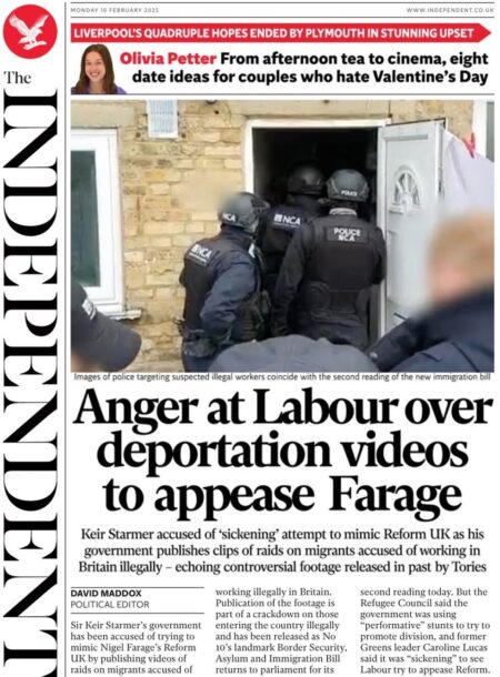 Anger at Labour over deportation videos to appease Farage