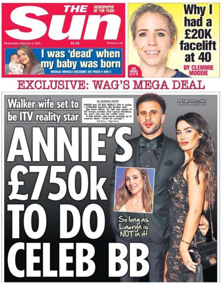 Annie’s £750k to do Celeb BB