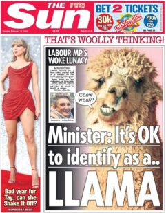 Labour MP’s woke lunacy – It’s okay to identify as a Llama